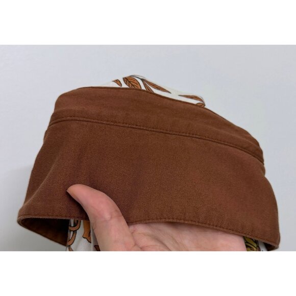 Tory Burch Ivory Rabbit Field Printed Mercerized Polo T Shirt Floral Bunny M - Picture 15 of 15